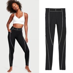 NWT Victoria’s Secret Sport Black Leggings Sz S